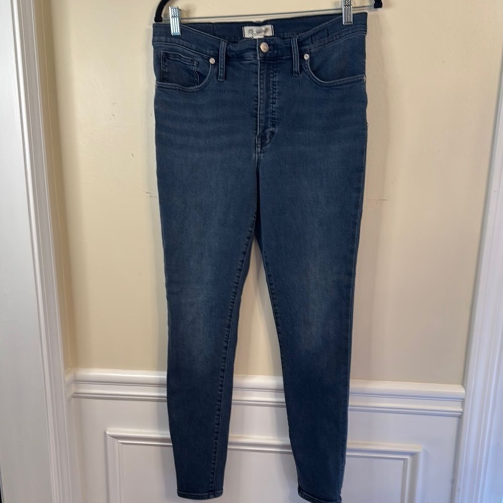 Madewell 9” Midrise Skinny Blue Jeans